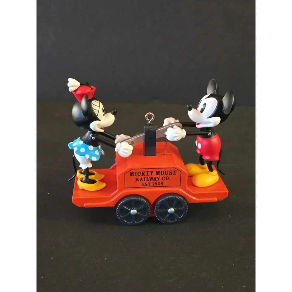 HALLMARK 2008 RIDING THE RAILS MICKEY AND MINNIE DISNEY ORNAMENT